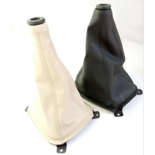 Beige/ gray Gear Dustproof cover for KIA Sportage Manual Block Shift Lever dust cover leather
