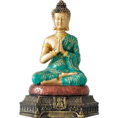 Southeast Asian style Statue of Buddha in the living room of the living room baoping feng shui Buddha statue of Thailand figure