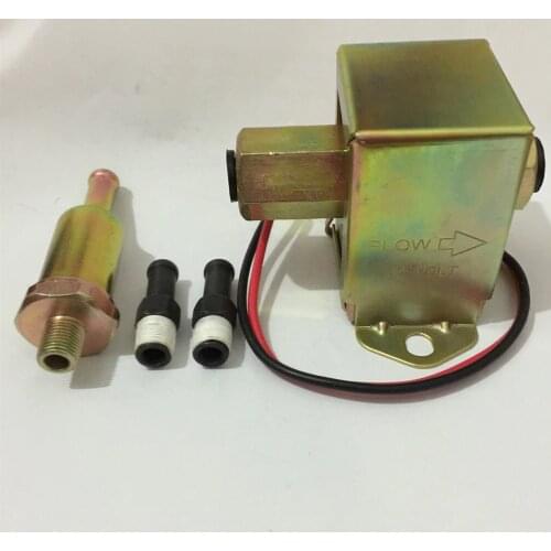 Free shipping Diesel red top square fuel pump 40104 40106 40107 P502 12V low pressure fuel pump for carburetor for FORD