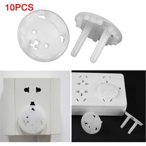 10pcs Bear EU Power Socket Electrical Outlet Cover Protection Children Baby Safety Anti Electric Shock Plugs Protector Cover