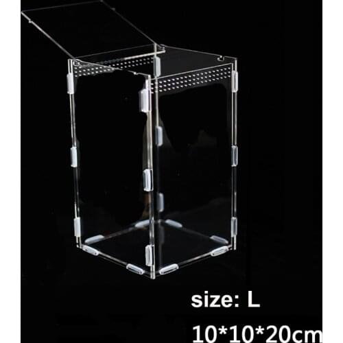 Acrylic Reptile Spider Lizard Scorpion Centipede Horned Frog Gecko Beetle chameleon Insect Breeding Box