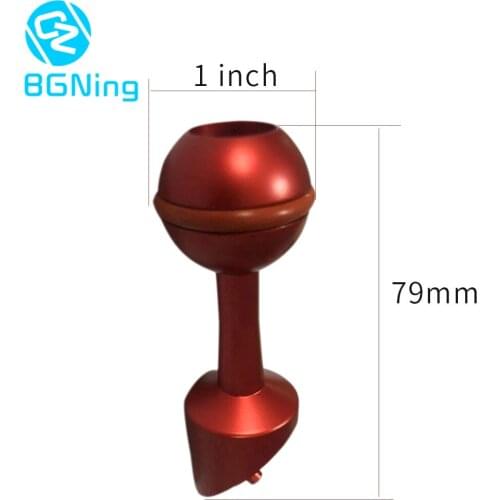 BGNing Aluminum 1inch Ball Head with M6 Screw Mount Adapter for GoPro Sjcam yi Sports Camera Diving Extension Photography Parts