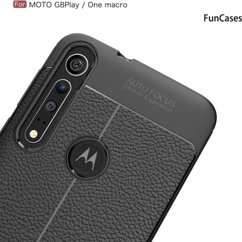 Phone Bags Cases For capinha Moto G8 Play Leather Design Ajax sFor Moto cellular Motorola ONE Macro Lychee Pattern Protector