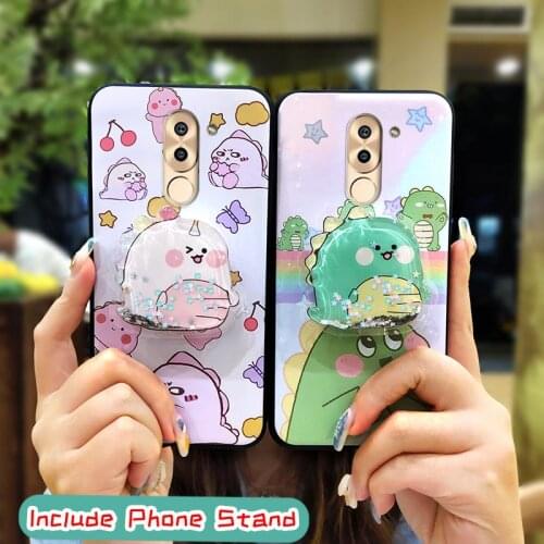 Silicone Lovely Phone Case For Huawei Honor 6X/GR5 2017/Mate 9 Lite New Arrival phone stand holder