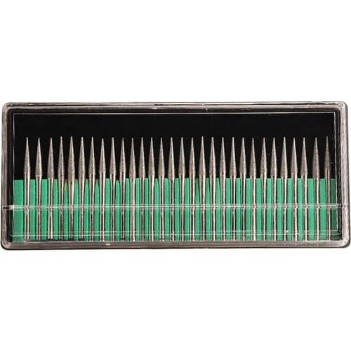 For Electric Grinder, Engraving Machine 30pcs/set Emery Grinding Needle 3MM Handle Round/Pointed Grinding Rods