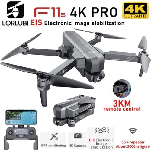 SJRC F11s 4K Pro Drone Camera GPS 5G FPV HD 2 Axis Gimbal EIS RC distance 3000m Professional Brushless Quadcopter Dron SG906 MAX