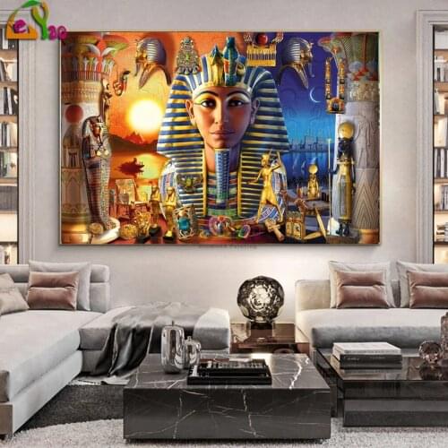 Egypt queen palace Full Square Round Drill 5d DIY Diamond Painting Cross Stitch kit Diamond Embroidery Diamond Mosaic decoration