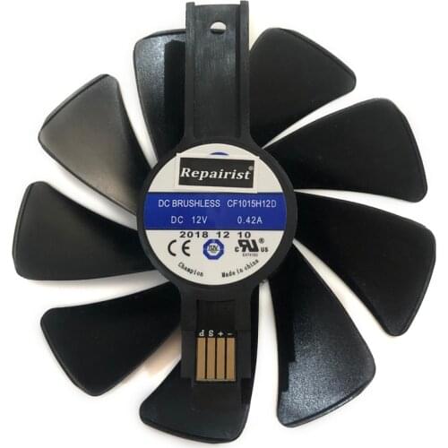 FD10015M12D CF1015H12D RX 580/480/470/570 GPU Cooler Fan For Sapphire RX580 RX480 RX470 RX570 NITRO VGA Cards Cooling