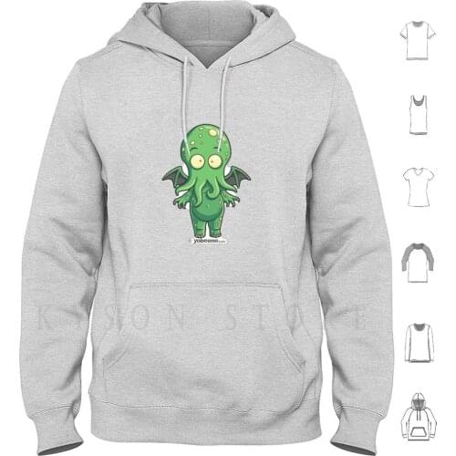 Cthulhu Hoodie Long Sleeve Cthulhu Cthulu Cute Brenton Wright Yobeeno Creative Little Monster Monsters Chibi