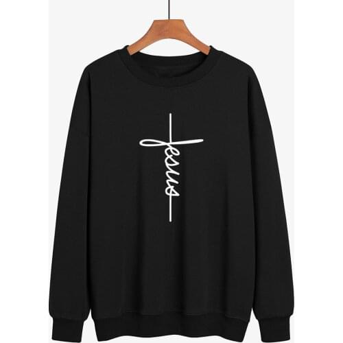 Jesus Christian Cross Printing Hoodies New Arrival Fashion Men Casual Sweatshirt Warm Fleece Hoody Hipster Streetwear Pullover