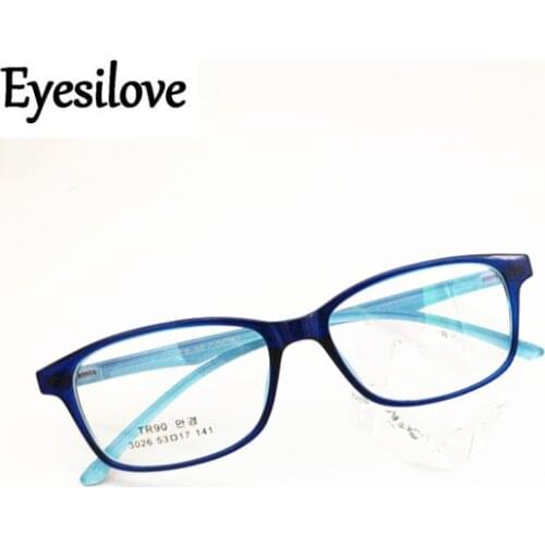 Eyesilove student myopia glasses TR90 Nearsighted Glasses women men finished Myopia eyeglasses lenses from -0.50 to -8.00