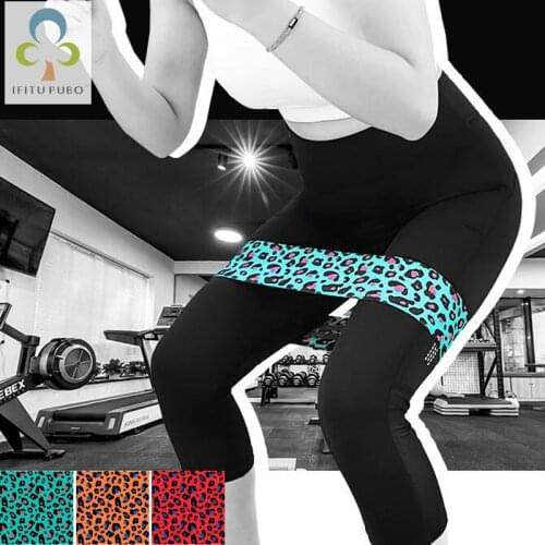 1Pc Booty Band Sexy Leopard Hip Circle Loop Resistance Band Workout Exercise for Legs Thigh Glute Butt Squat Bands Non-slip GYH