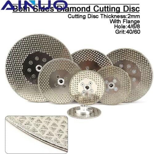 Electroplated Diamond Cutting & Grinding Blade Both Side Coated Diamond Disc Granite Marble Cutting Wheel Granite Sawblade Disc