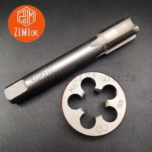 M31 standard machine tap round die straight slot tap round tapping die hand tool set screw tapping thread kit Hand tools