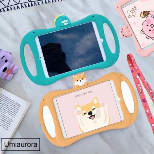 Cute Cartoon Kids Cover for IPad 9.7 2017 2018 Mini Case for IPad 10.2 Pro 9.7 Tablet Soft Silicon Stand Funda Case for Air 1 2
