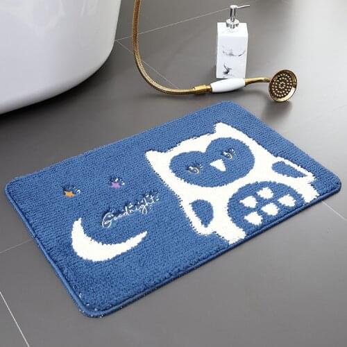 Cartoon floor mat bathroom non-slip foot mat absorbent bedroom door household carpet bathroom carpet bathroom toilet carpet