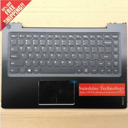 New laptop keyboard with touchpad palmrest for lenovo U330P U330T US/Germany layout