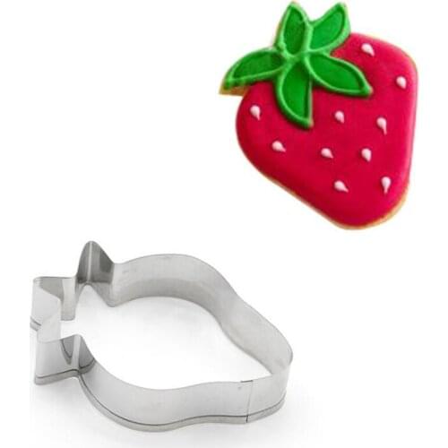 New stainless steel metal strawberry embossing mold for DIY handmade jewelry making tools