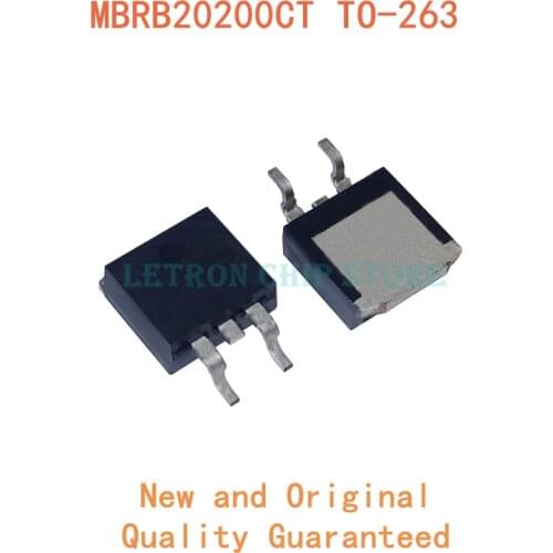 10PCS MBRB20200CT TO-263 20200CT TO263 B20200G D2PAK 20A 200V SMD Schottky diode new and original IC Chipset