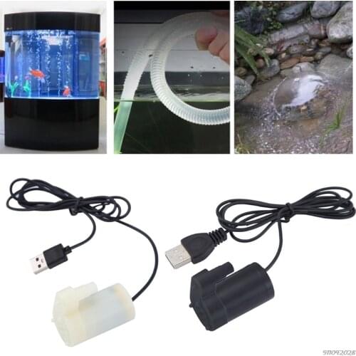 Micro Submersible Water Pump Fish Tanks Aquarium Usb Powered DC 5V 2-3L/min Charger Mini Motor Water-pump Accessories wholesales