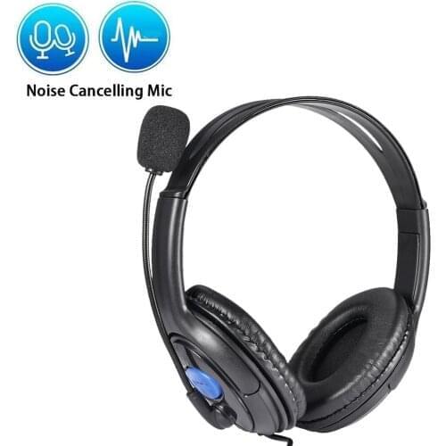 3.5mm Noise Cancelling Wired Headphones Microphone Universal USB Headset With Microphone For PC /Laptop/Computer