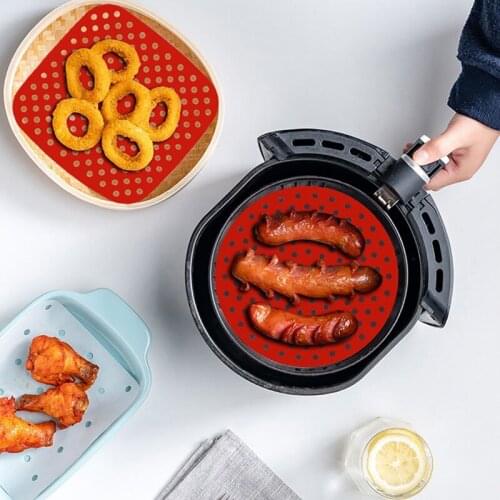 Silicone Mat kitchen Accessories Air Fryer Non-stick Baking Mat Pastry Tools Accessories Bakeware Oil Mats Cake Grilled Saucer