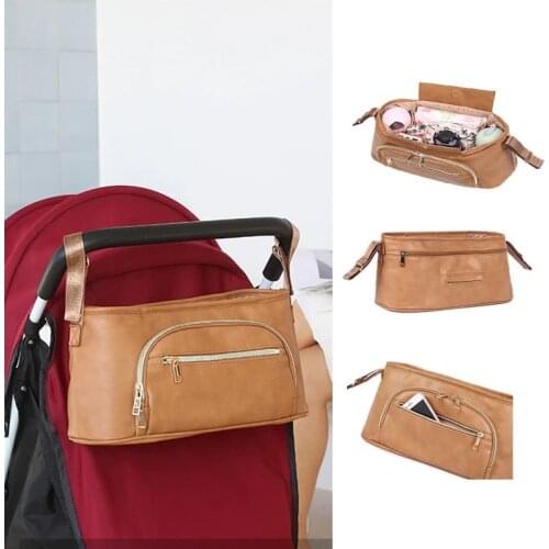 Mother Stroller Bag Brown Stripe Women Diaper Bag Portable Reusable Wet Bag Travel Wet Dry Black Bags