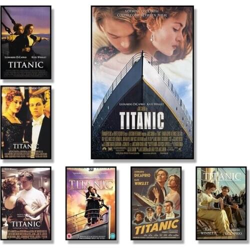 Titanic Classic Movie Vintage Canvas Painting Posters Prints Wall Art Nordic Pictures for Livingn Room Home Room Decor Cuadros
