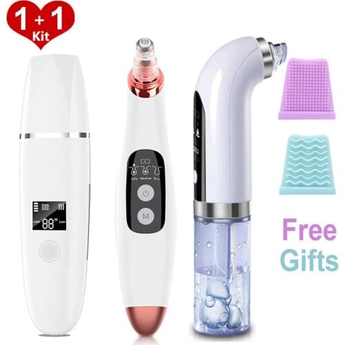 Ultrasonic Skin Scrubber Vibration Face Spatula Blackhead Remover Facial Scrubber Shovel Clean Cavitation Peeling