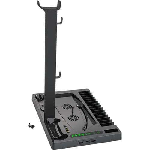 Charger Vertical Stand + Cooling Fan Charging Station for PS5 Controller