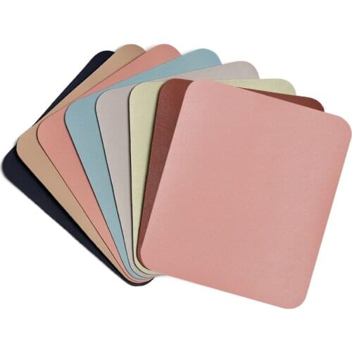 1pc Anti-slip Mouse Pad PU Leather Gaming Mice Mat Desk Cushion Fashion Comfortable Mouse Mat For Laptop PC MacBook Universal