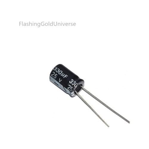 25V 330UF 330UF 25V Electrolytic Capacitors Size:8*12 best quality New origina