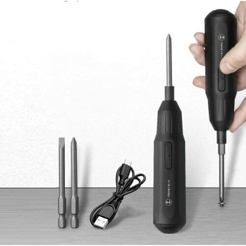 Electric Screwdriver Battery Cordless Bit Rechargeable Drill Tool Set Powerful Brushless Nozzle on the Deco Home Mini Toolboxes