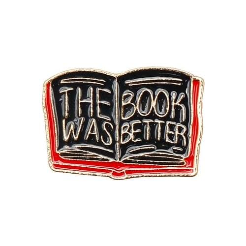 Books Brooches Book Club Pins Badge Brooches Bag Gift значки значок аксессуары Pins On Clothes Broches ParaRopa Mujer Enamel Pin