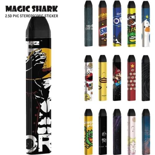 Magic Shark One Piece Duck Moon Oreo Mario Sailor PVC Case Cover Wrap Film Skin Sticker for Uwell Caliburn Kit
