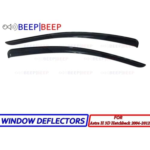 For Opel Astra H 3D GTC 2004-2012 car window deflectors car deflector sun guard rain vent visor cover car styling accessories