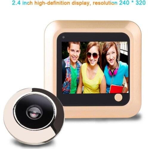 2.4 inch 240*320 Digital Door Doorbell LCD Color Screen 145 Degree Peephole Viewer Eye Doorbell Outdoor Door Bell anti theft
