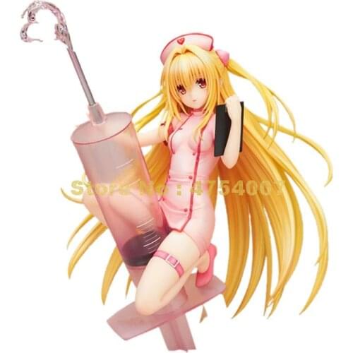 Anime to love darkness 1/7 konjiki no yami nurse pvc action figure collection model doll 20cm Toy