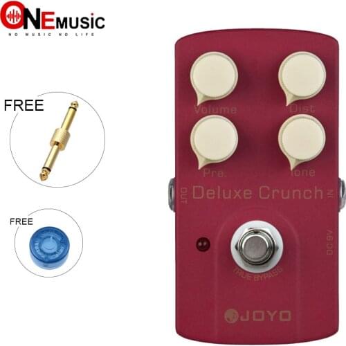 JOYO JF-39 Deluxe Crunch Electric Guitarra Violao Guitar Effect Distortion Pedal True Bypass Design with Free Pedal Connector