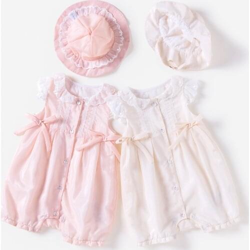 Vlinder Baby clothes Baby girl Jumpsuit set New born baby clothes Summer Baby girl bodysuits Birthday Party clothes 2pcs set