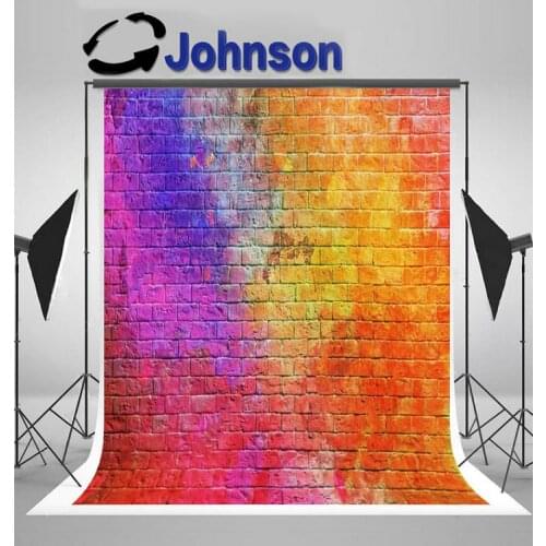 Colorful Brick Wall backdrops High quality Computer print party backgrounds