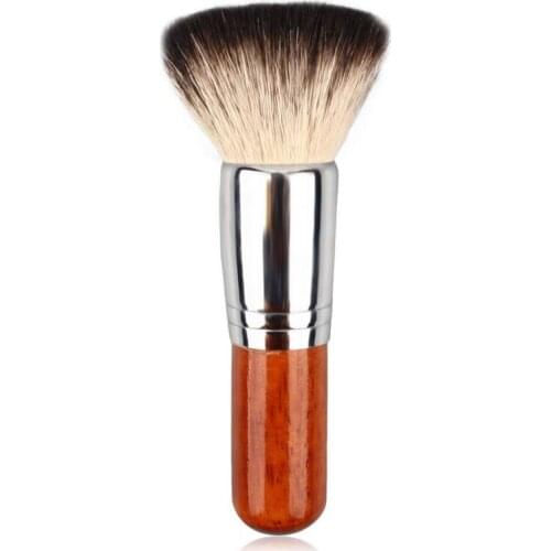 Multifunctional goody quality short handle Goat Hair Makeup Brush copper collar Powder Brush highlight cosmetic brush