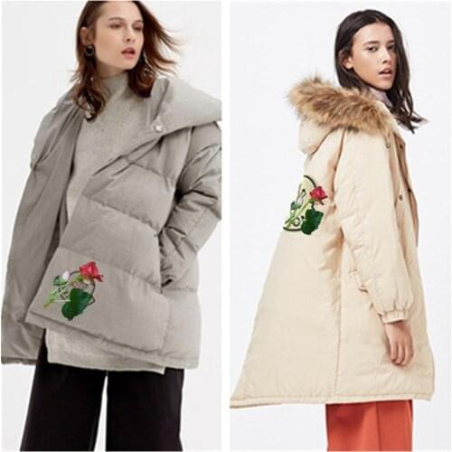 Sew on Large Size Clothes Patches Towel Embroidery MC Badges T-shirt Down Jacket Beautify Patches DIY