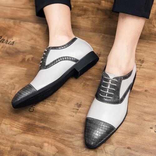 NIDENGBAO Mens Leather Shoes