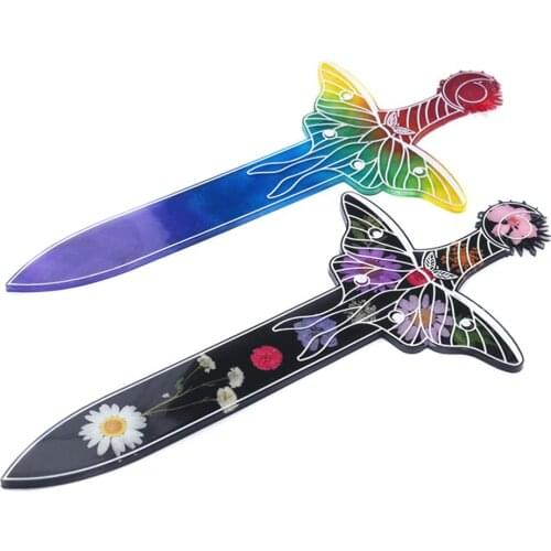 New DIY Sword silicone mold epoxy resin crystal gutta percha moon moth arrow mirror silicone mold home decoration silicone mold