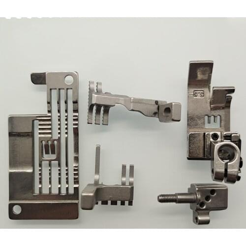 Q.X.YUN Sewing Machine PEGASUS 257102B56 W664-35 BB Machine Oversealing Machine Parts Needle Plate Feed Dog Gauge Set