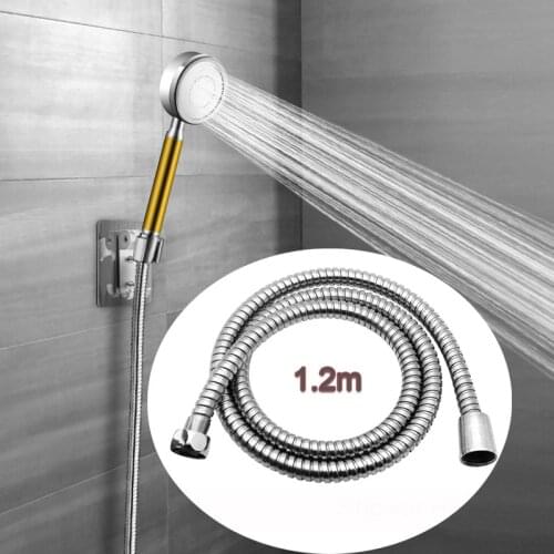 1.5m 2m Stainless Steel Shower Hose Universal Home Soft Shower Pipe Silver Color Common Flexible Bathroom Water Pipe