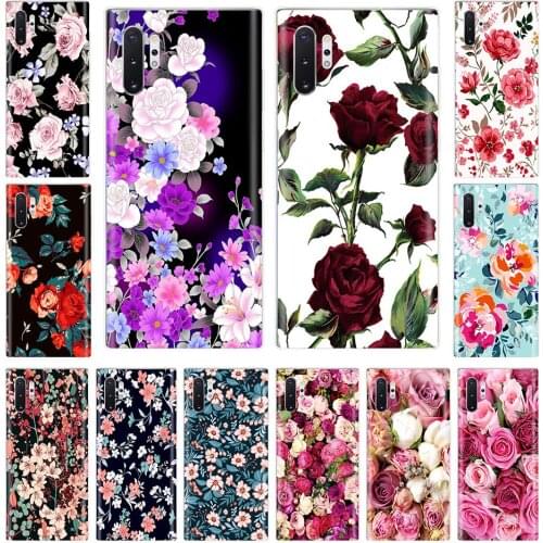 Case Cover Silicon For Samsung Galaxy Note 10 Lite Note10 Lite Cover Flowers TPU Funda For Samsung Note 10 Lite n770 Phone Case