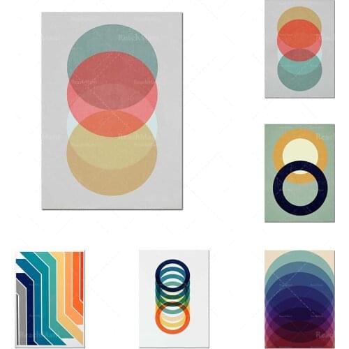 Scandinavian abstract printing colorful wall art Boho decoration, modern colorful abstract shape printing, abstract wall colorfu