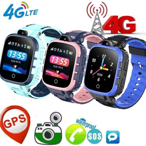 IP67 Waterproof 4G Remote Camera GPS WI-FI Child Student Smartwatch SOS Video Call Monitor Tracker Location Android Phone Watch